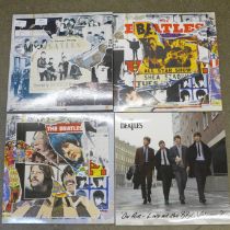 The Beatles Anthology 1, 2 and 3 in three hardback folders, released 1995 and The Beatles On Air -