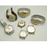 Seven vintage wristwatches