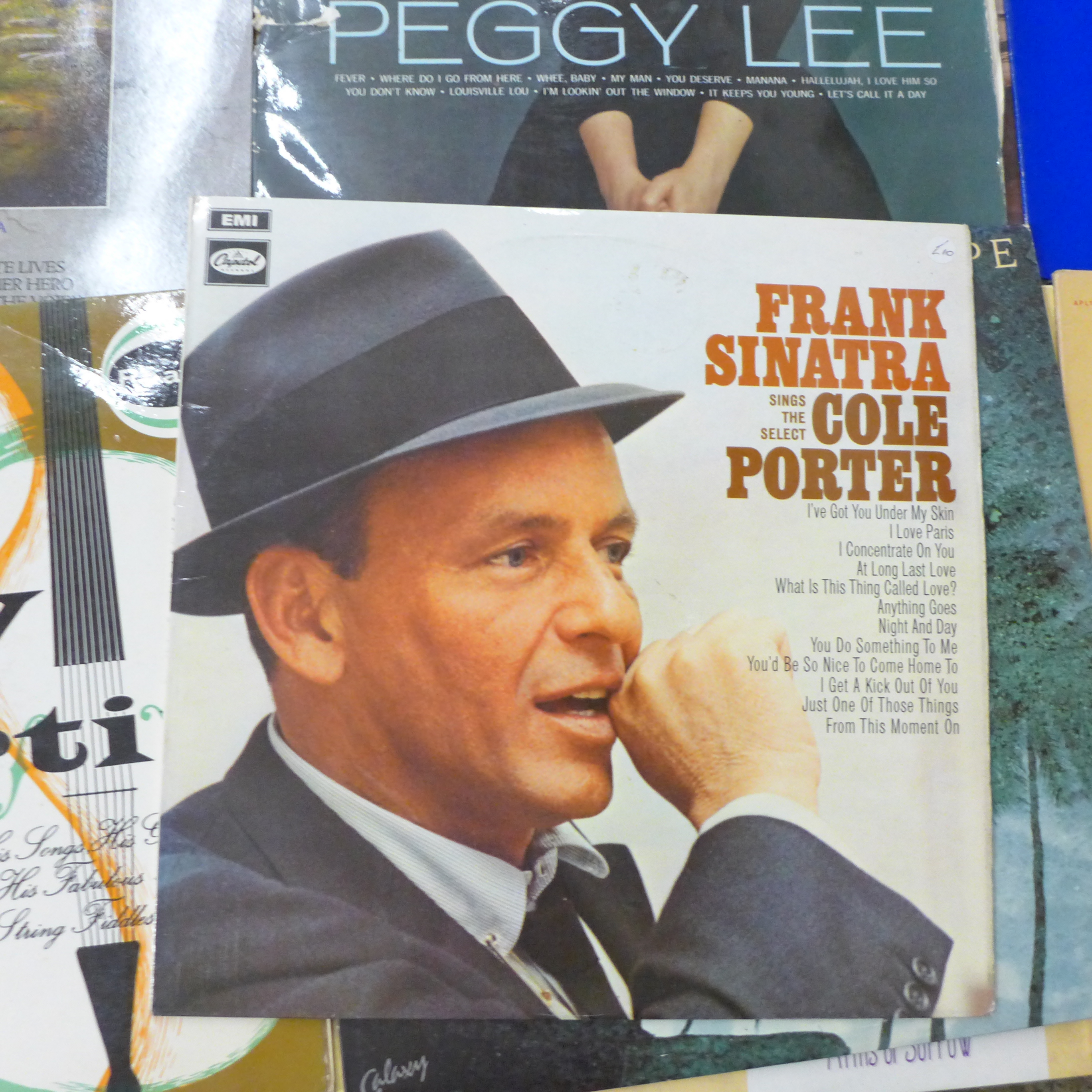 A box of LP records, J J Cale, Sandy Nelson, Frank Sinatra, etc. - Image 4 of 4