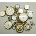 Assorted pocket, fob and pendant watches