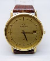 An 18ct gold Garrard quartz dress wristwatch, 33mm case