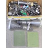 A collection of radio valves mixed sizes including two very large VCR 97 1940s TV tubes **PLEASE