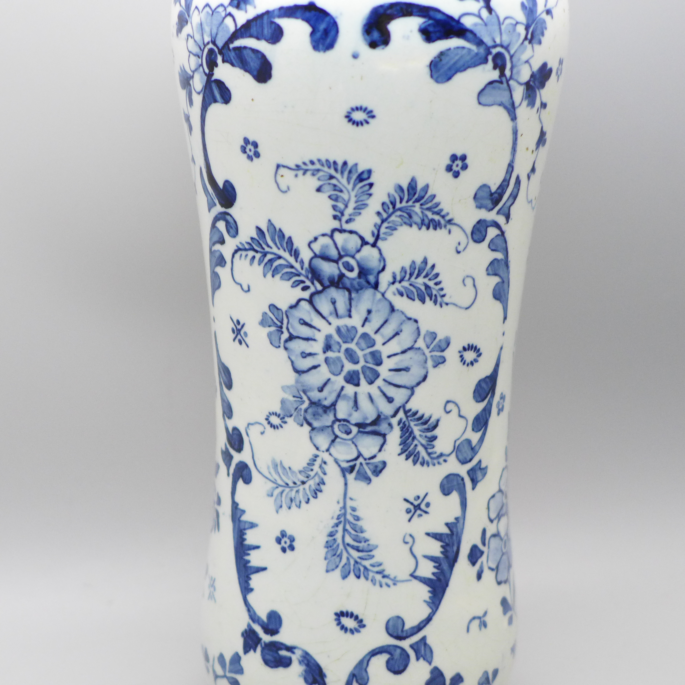 A Royal Bonn blue and white bottle, 21cm, a/f - Image 2 of 5