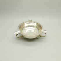 A silver Art Nouveau style ashtray, 57.4g