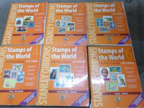 Stamps; a full set of six SG Stamps of the World, 2015 catalogues