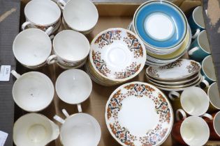 Wedgwood Susie Cooper Design cups, saucers and tea plates and Colclough teawares **PLEASE NOTE