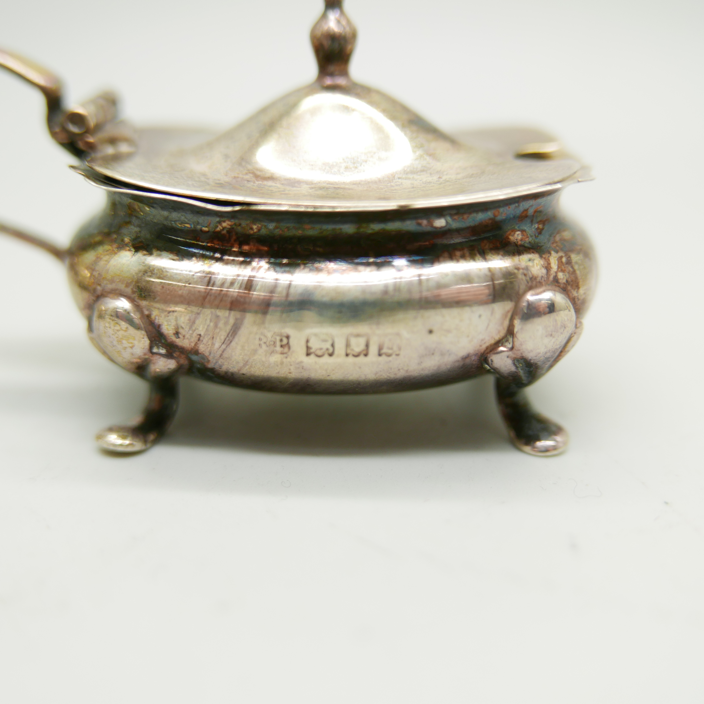 Four silver condiments, 187g - Image 4 of 4