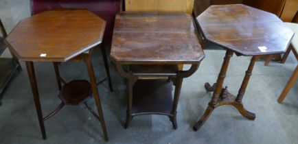 Three Edward VII occasional tables