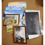 Assorted oil paintings