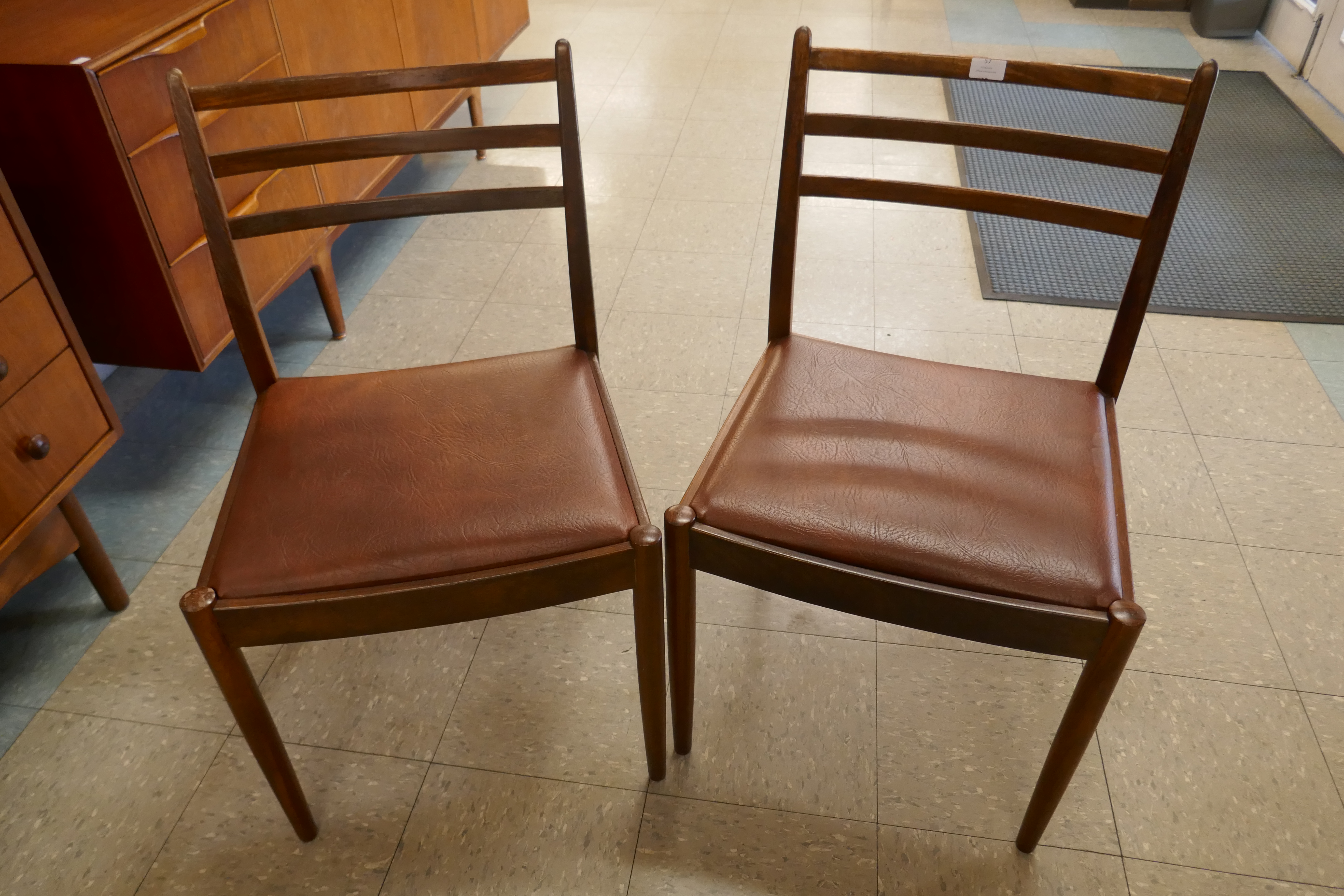 A pair of G-Plan Fresco teak dining chairs