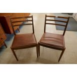 A pair of G-Plan Fresco teak dining chairs