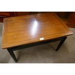 A G-Plan Librenza tola wood and black coffee table
