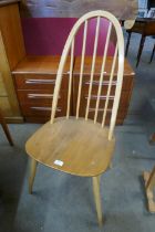 An Ercol Blonde elm and beech Quaker chair