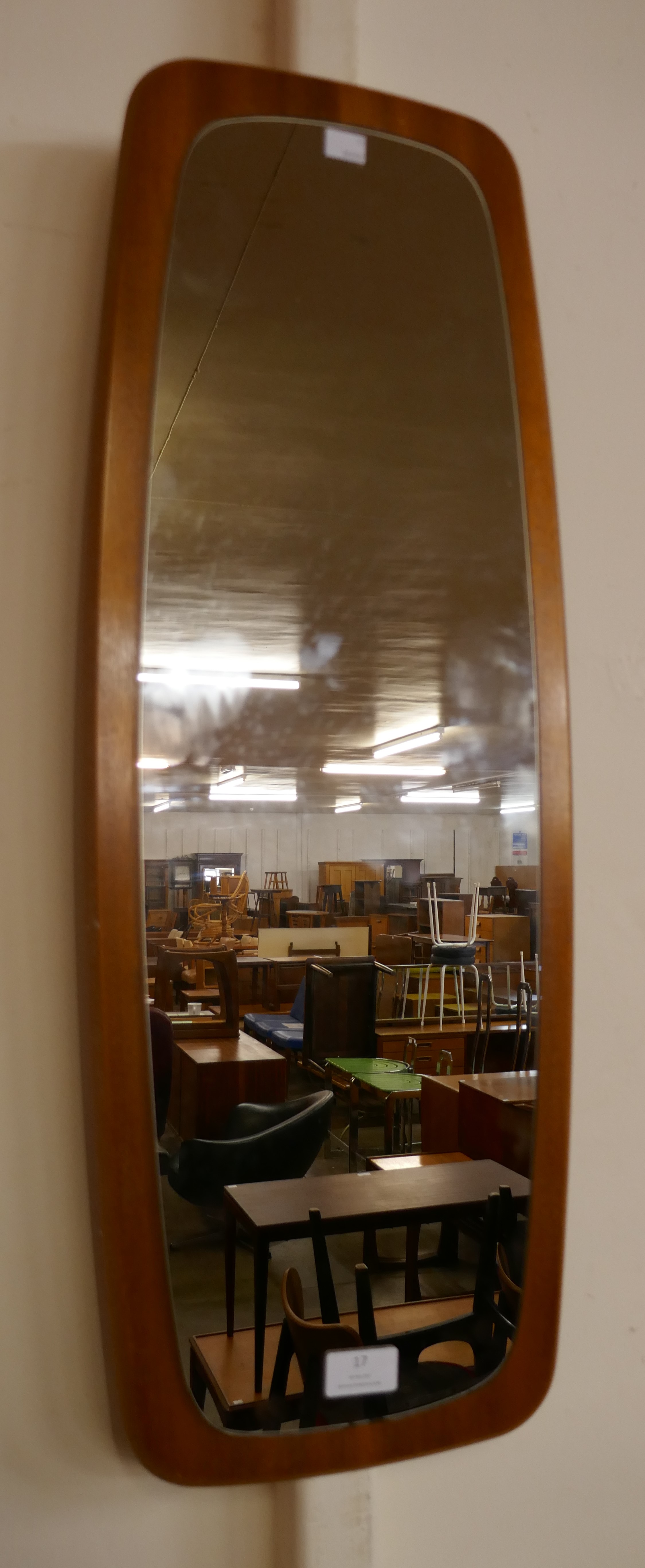 A teak framed mirror - Image 2 of 2