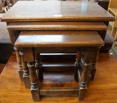 An Old Charm oak nest of tables
