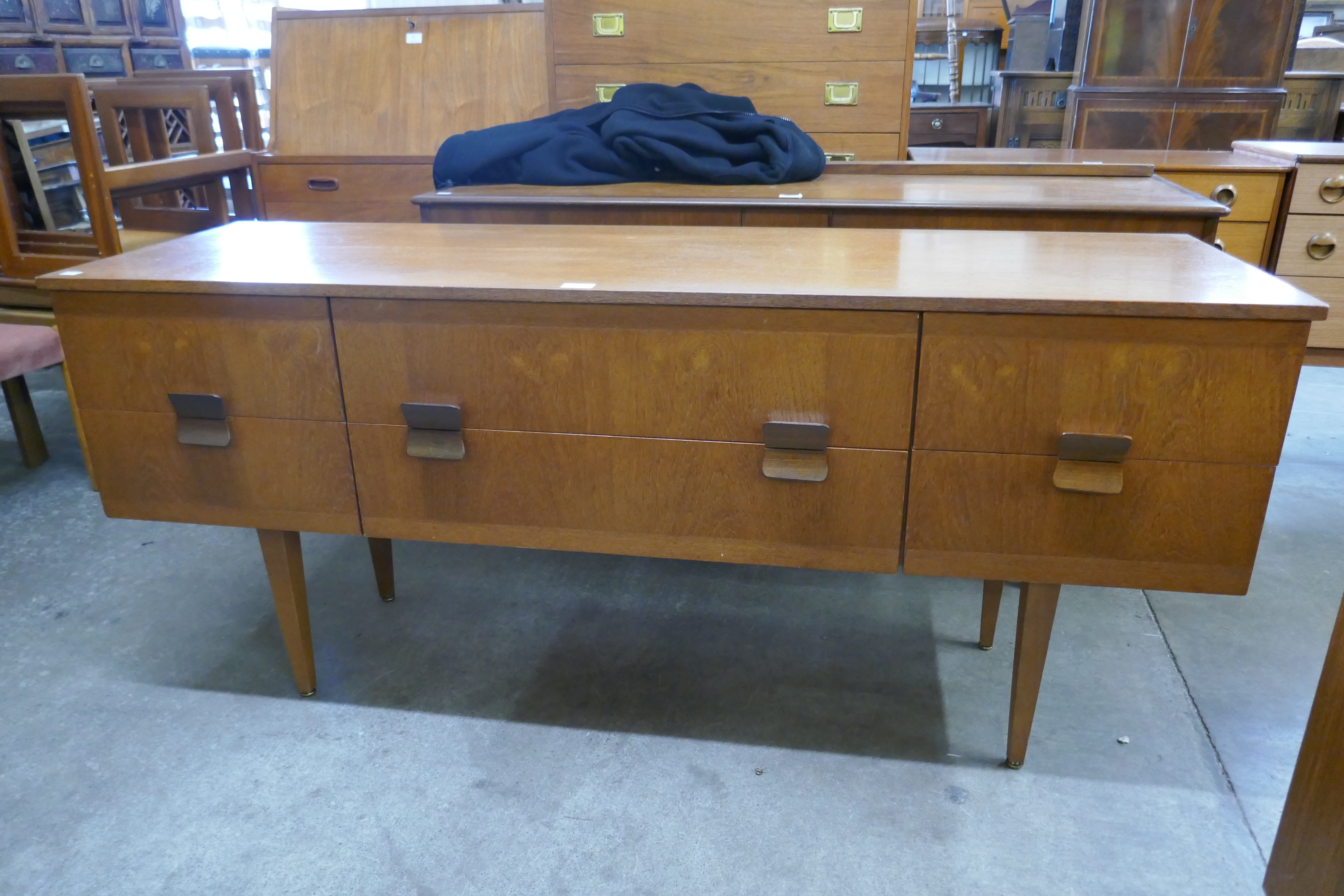 A teak sideboard