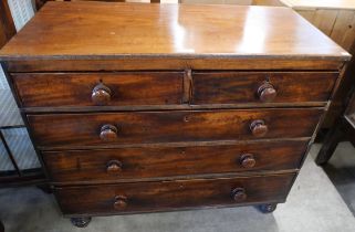 A Victorian mahogany chest of drawers