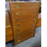 A Danish teak chest of drawers