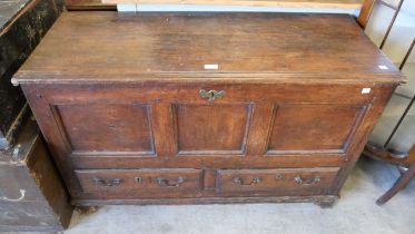 A George II pine mule chest