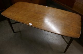 A rare G-Plan 8017 model tola wood coffee table
