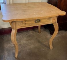 A 19th Century French pine pantry table
