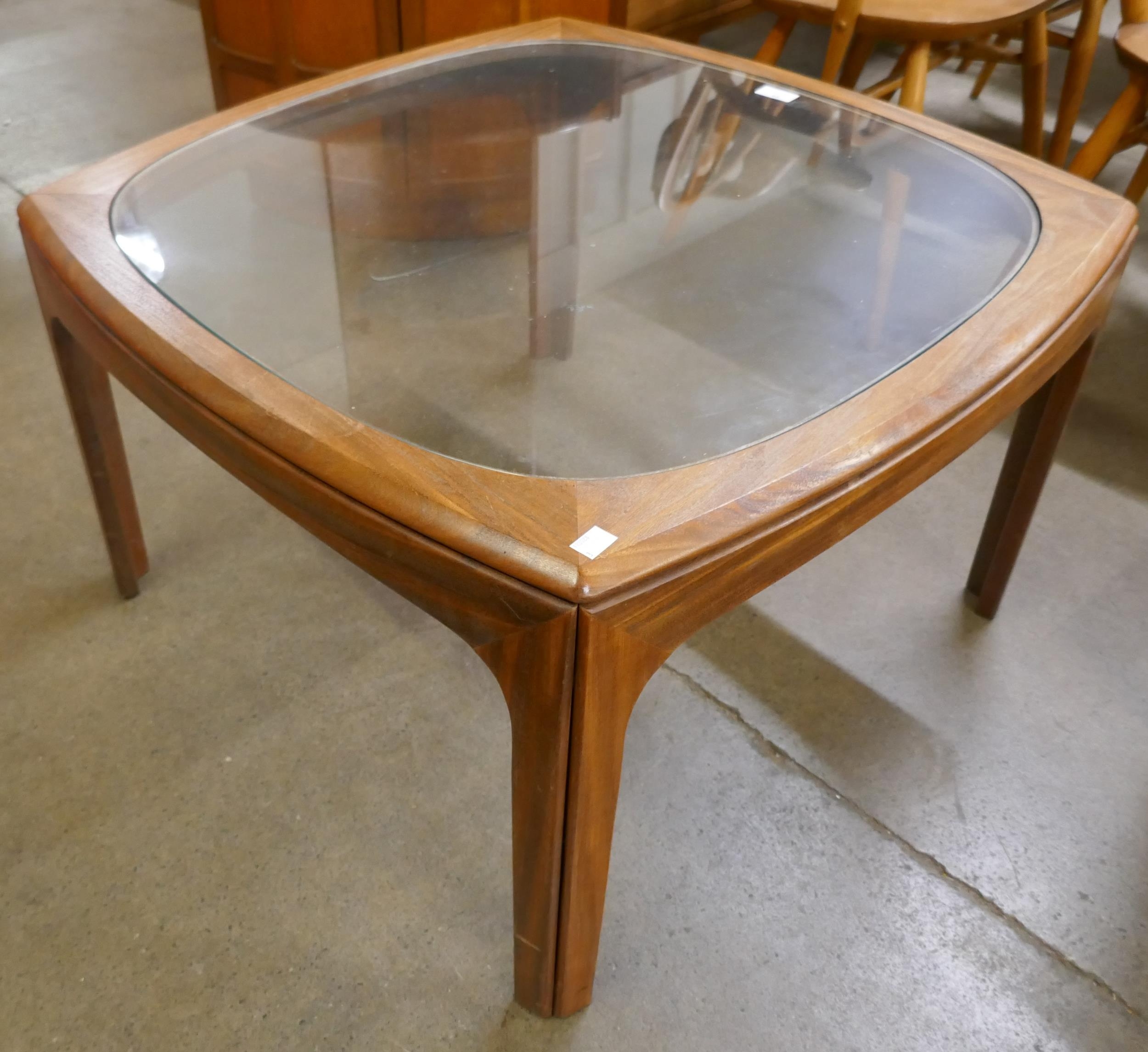 A G-Plan teak and glass topped coffee table - Image 2 of 2