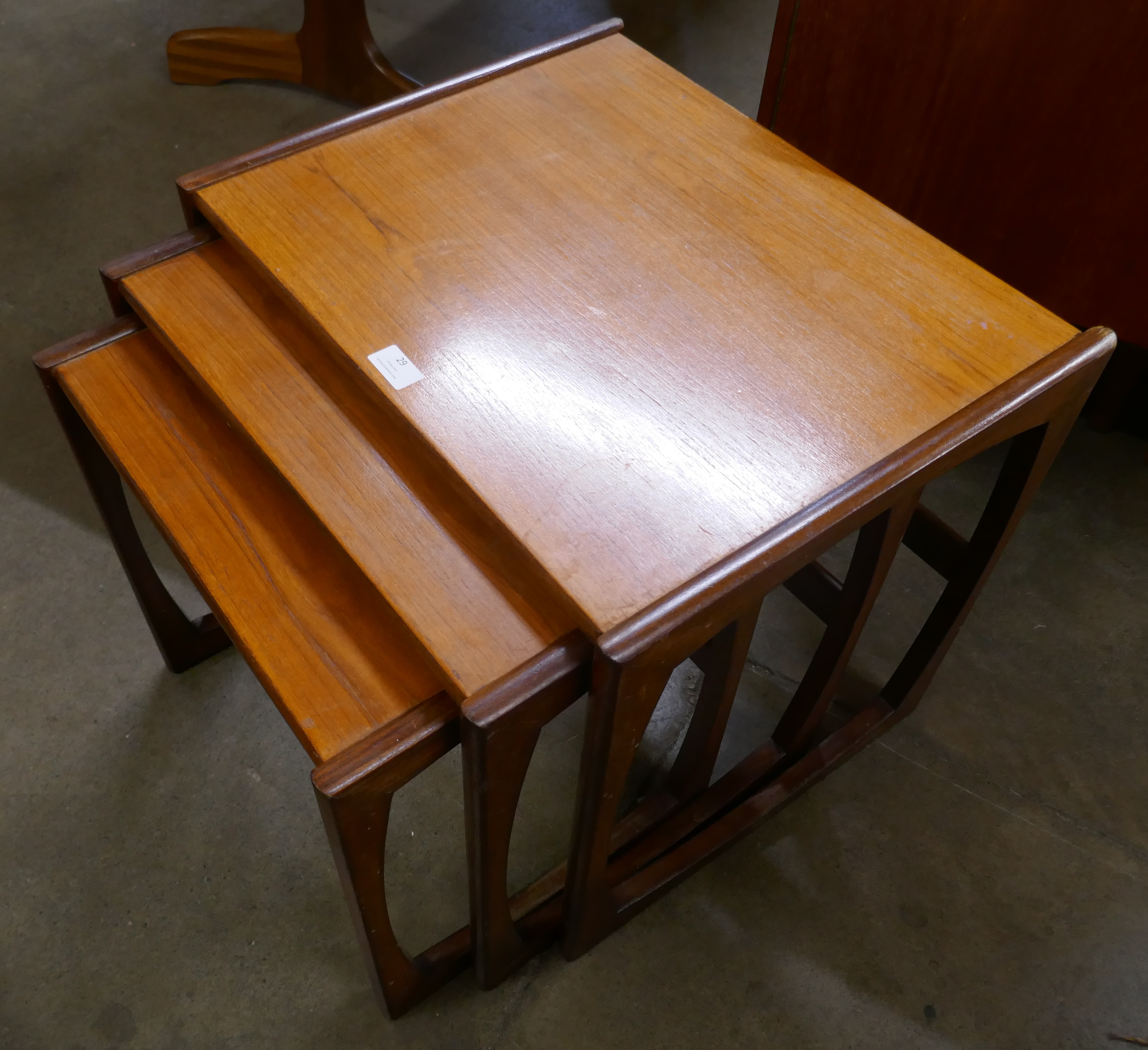 A G-Plan Quadrille teak nest of tables - Image 2 of 2