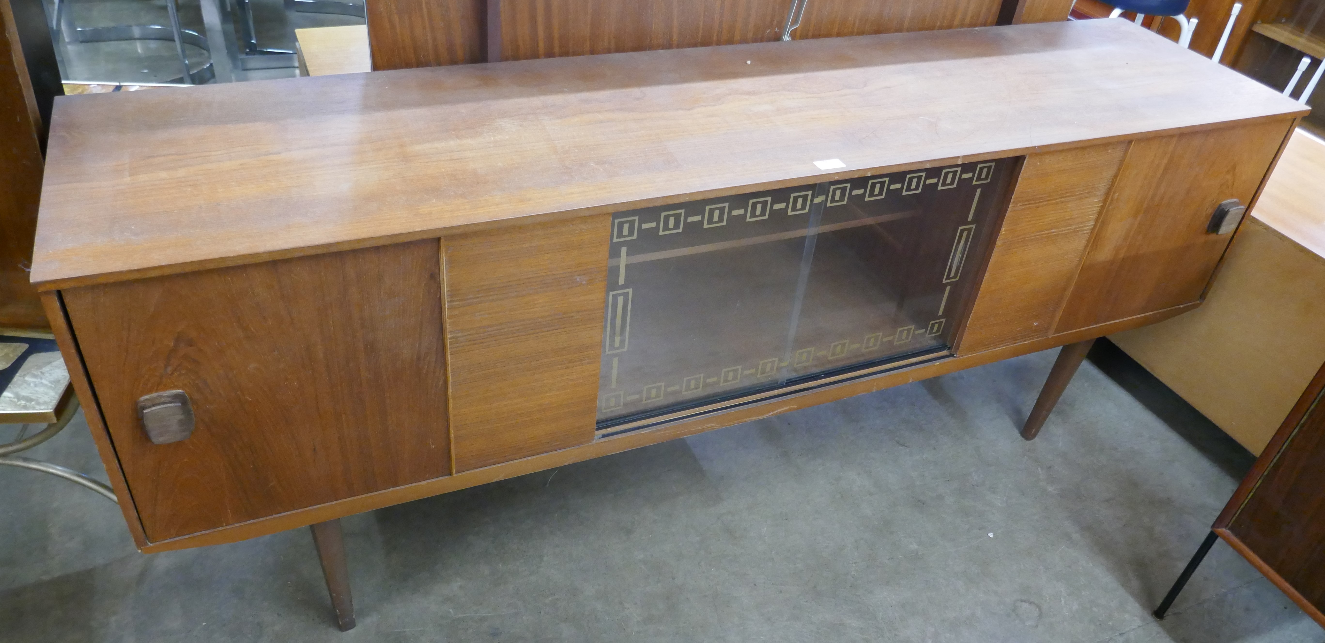 A teak sideboard