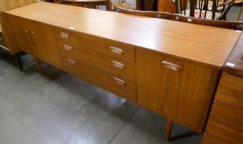 A teak effect sideboard