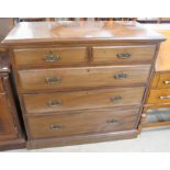 An Edward VII walnut chest of drawers