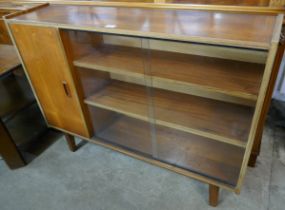 A teak bookcase