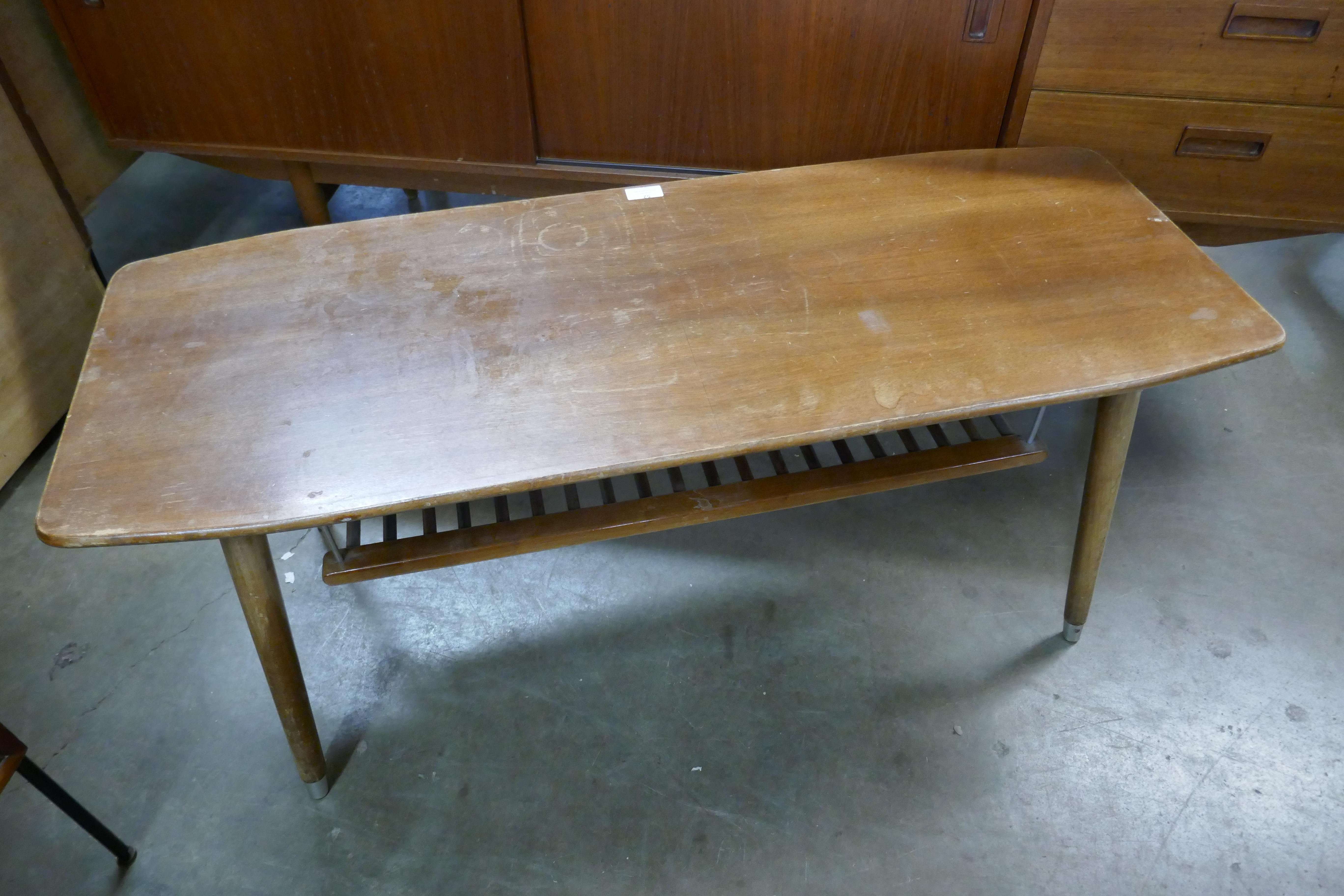 A teak coffee table - Image 2 of 2