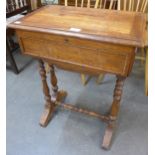 A 19th Century French walnut lady's sewing table