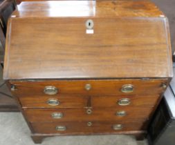 A George II mahogany bureau