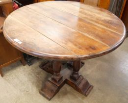 A French hardwood circular centre table