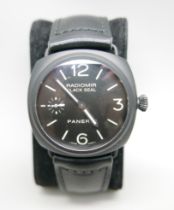 A Panerai Radiomir Black Seal wristwatch, OP 6723-BB 1530695, with box and papers