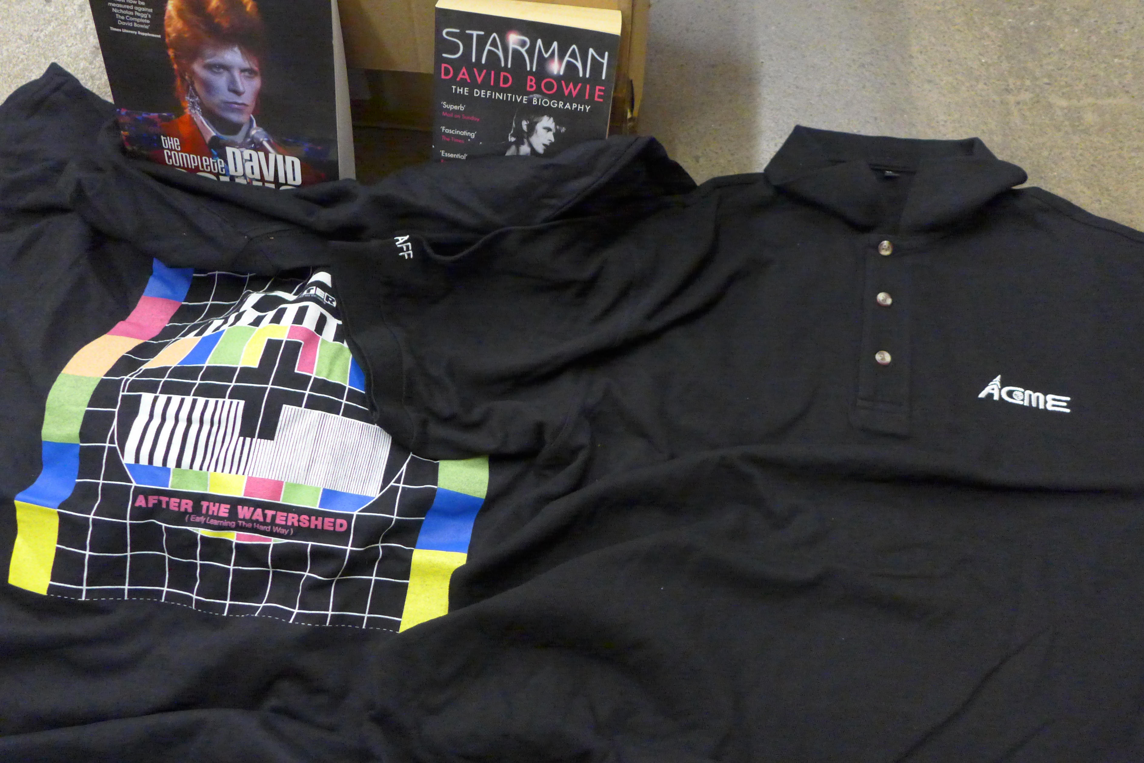 Music related T-shirts, rock music books and two David Bowie books - Image 2 of 5