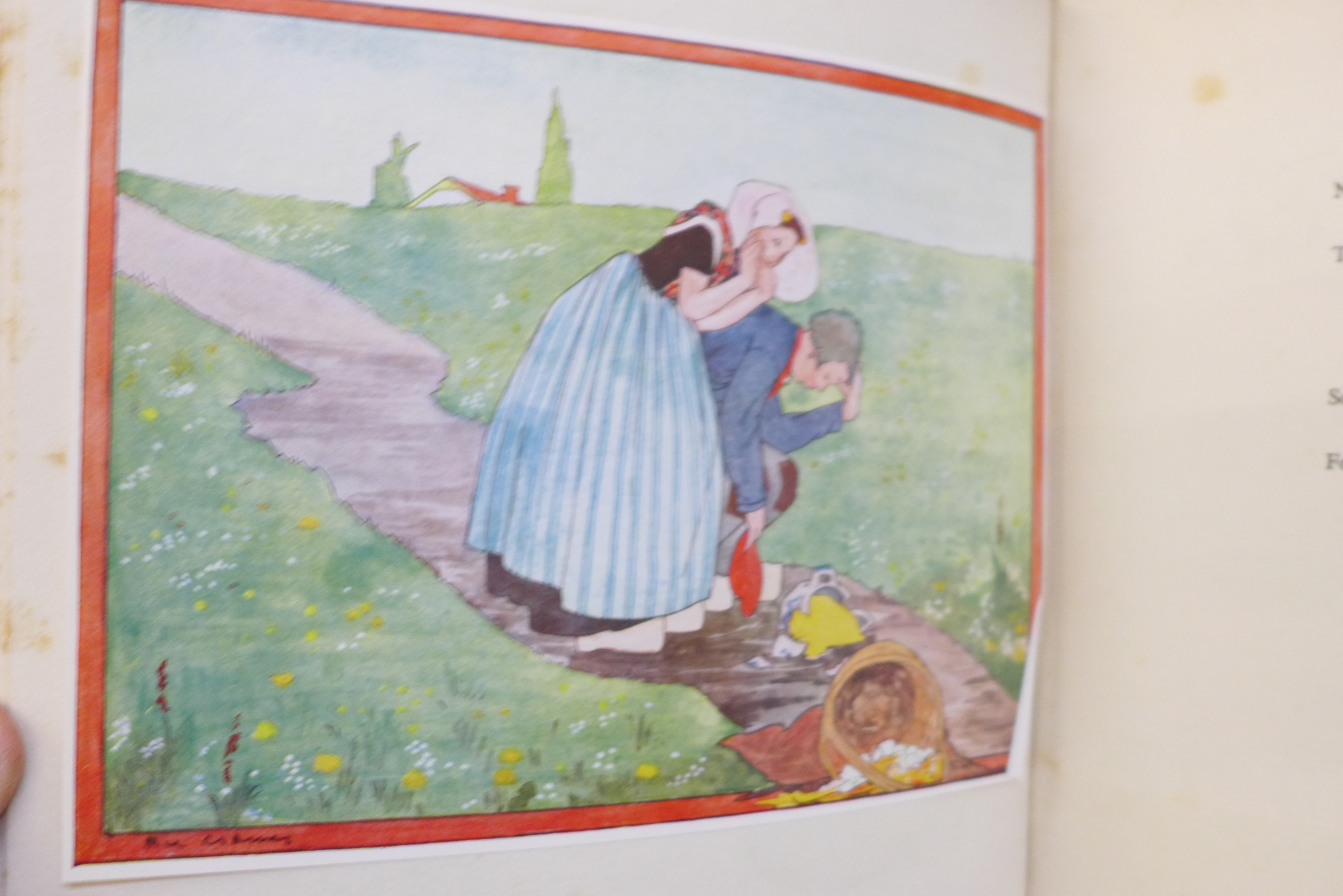 A child's nursery rhyme book, Little Dutch Nursery Songs from Holland, other books and six prints of - Image 9 of 11