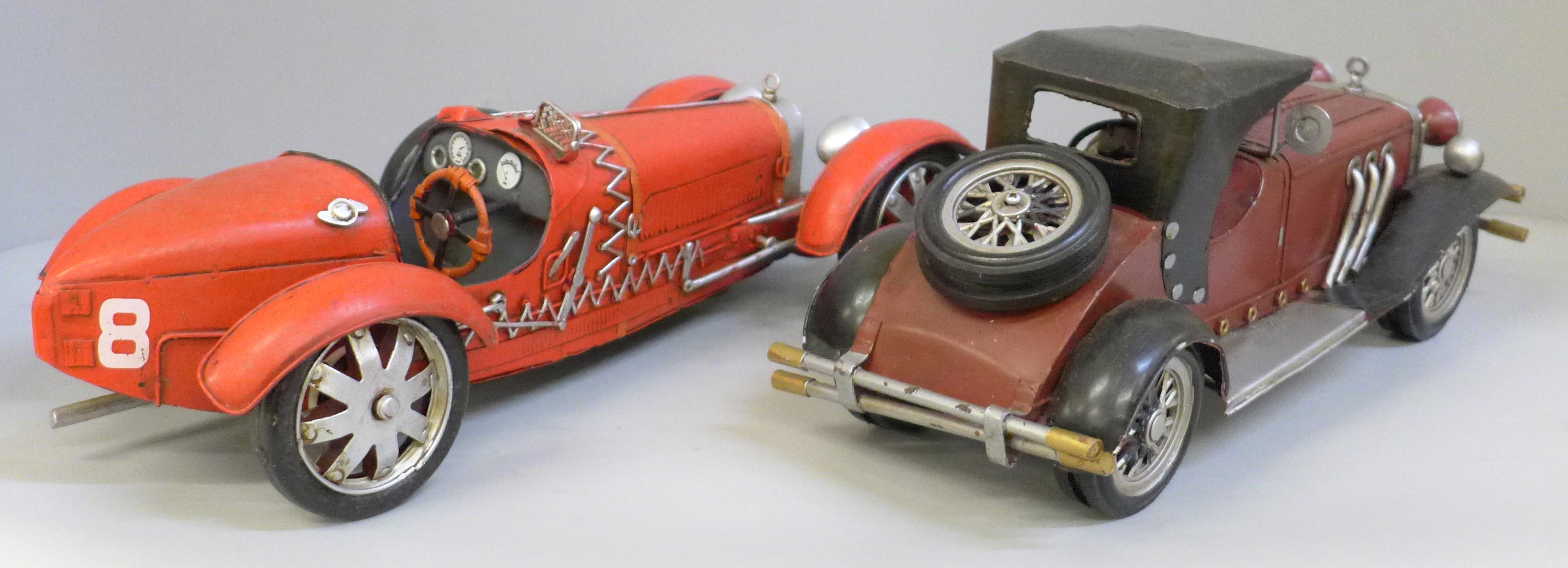 Two modern pressed steel vintage cars - Image 4 of 6