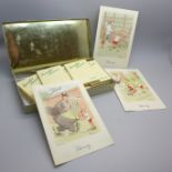 Forty-eight Kensitas Flowers silk cigarette cards and three Kensita Henry cards