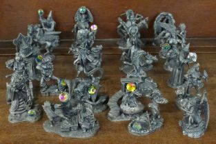 The Magic of The Crystal pewter figures (24)
