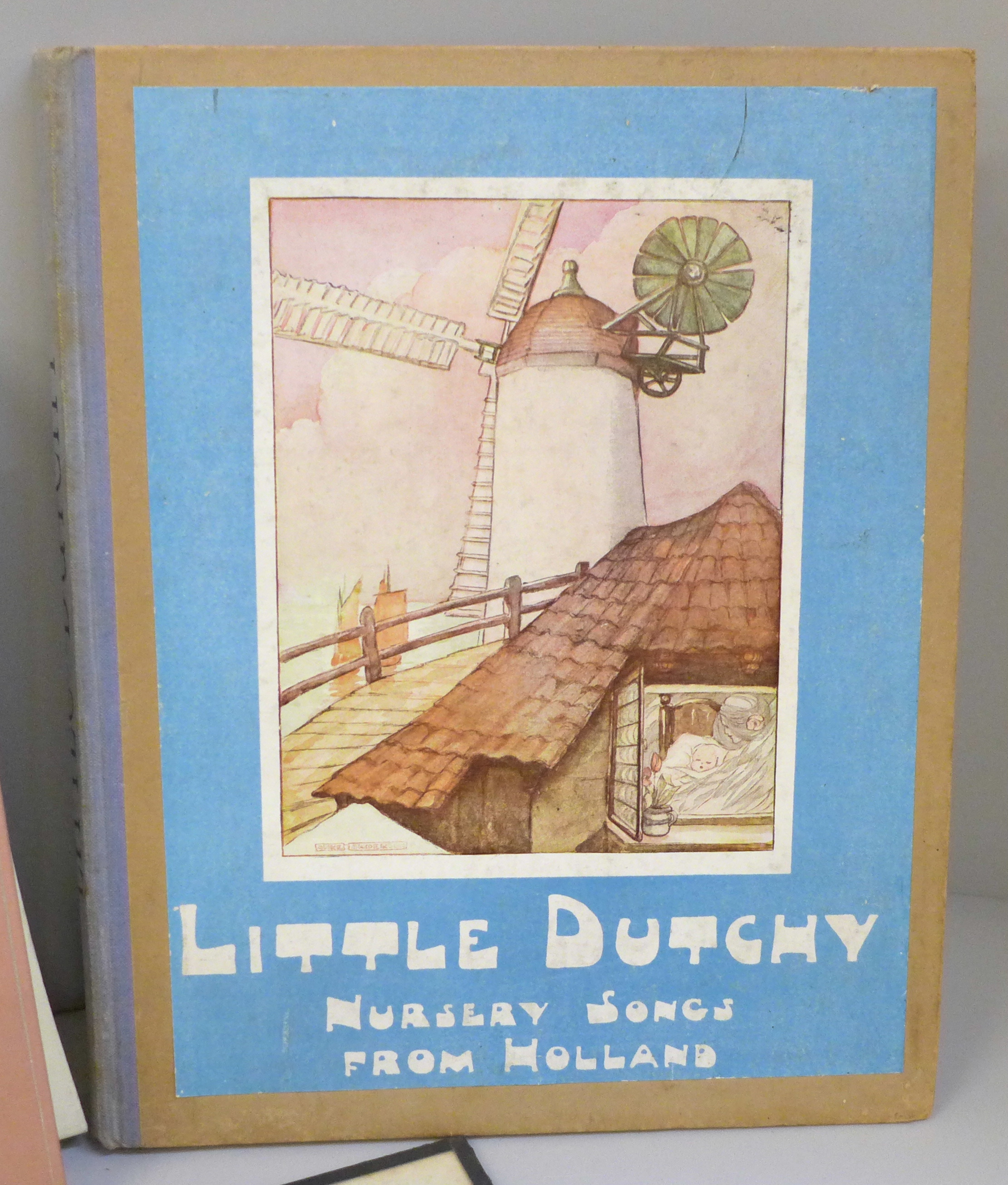 A child's nursery rhyme book, Little Dutch Nursery Songs from Holland, other books and six prints of - Image 6 of 11