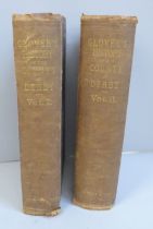 Glover's History of the County of Derby, 1829, two volumes