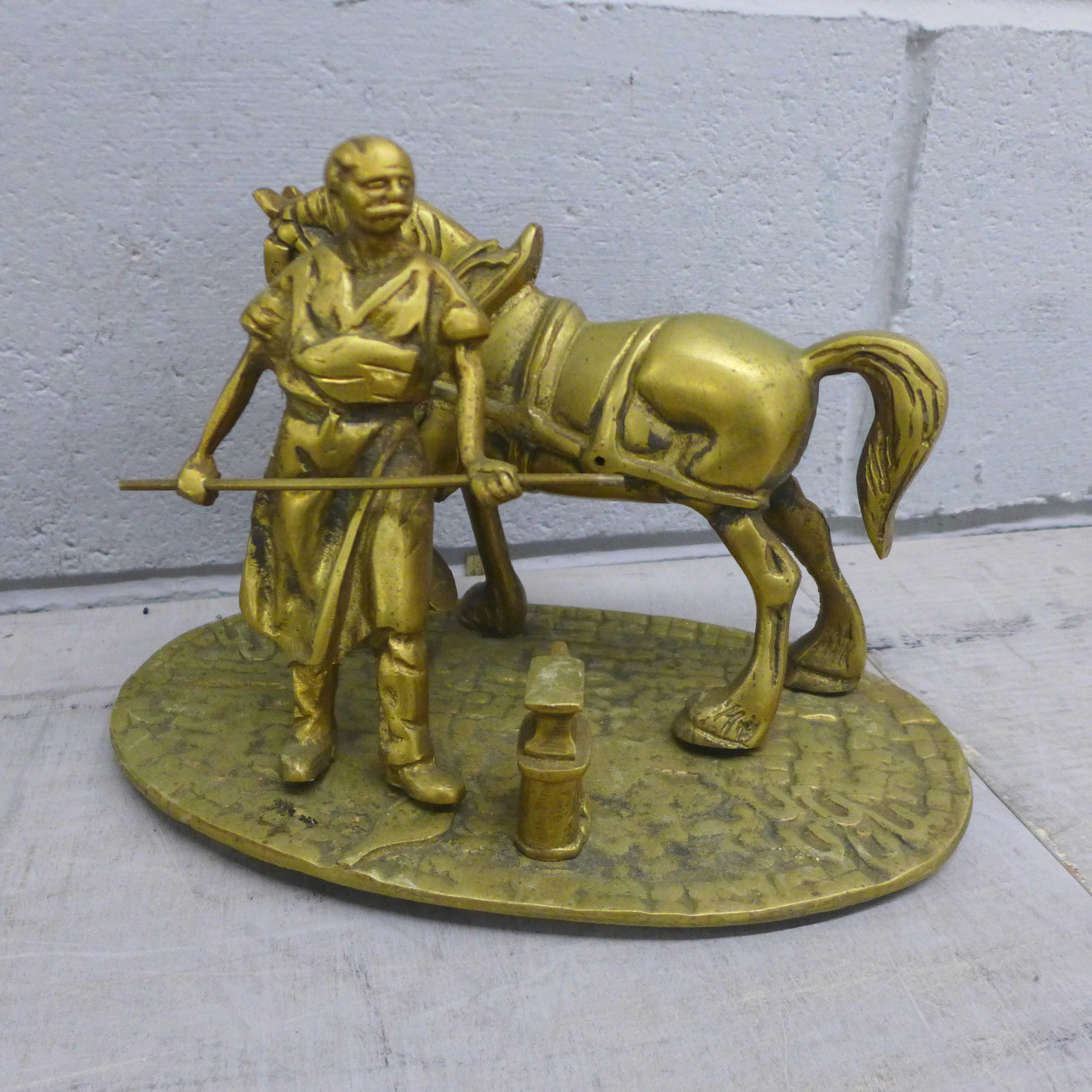 Mixed brass models including rocket, coal mining and blacksmith **PLEASE NOTE THIS LOT IS NOT - Image 2 of 24