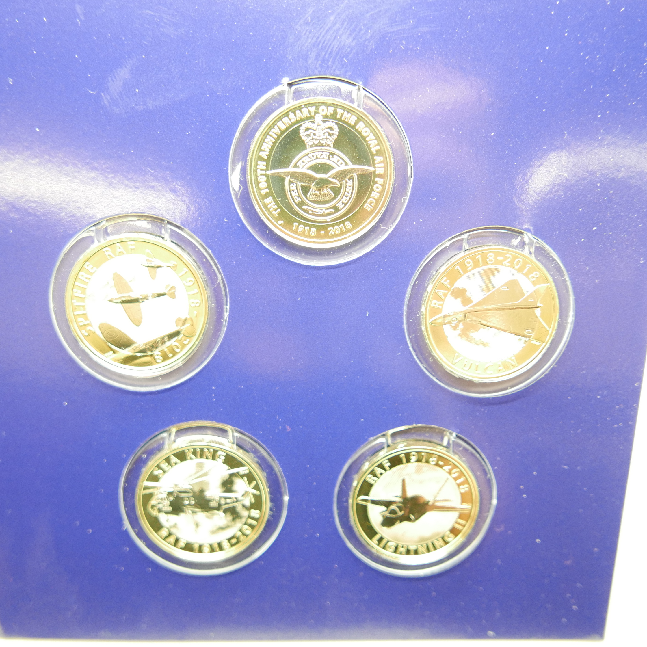 A 2018 Royal Air Force £2 coin collection, uncirculated and sealed - Image 2 of 2