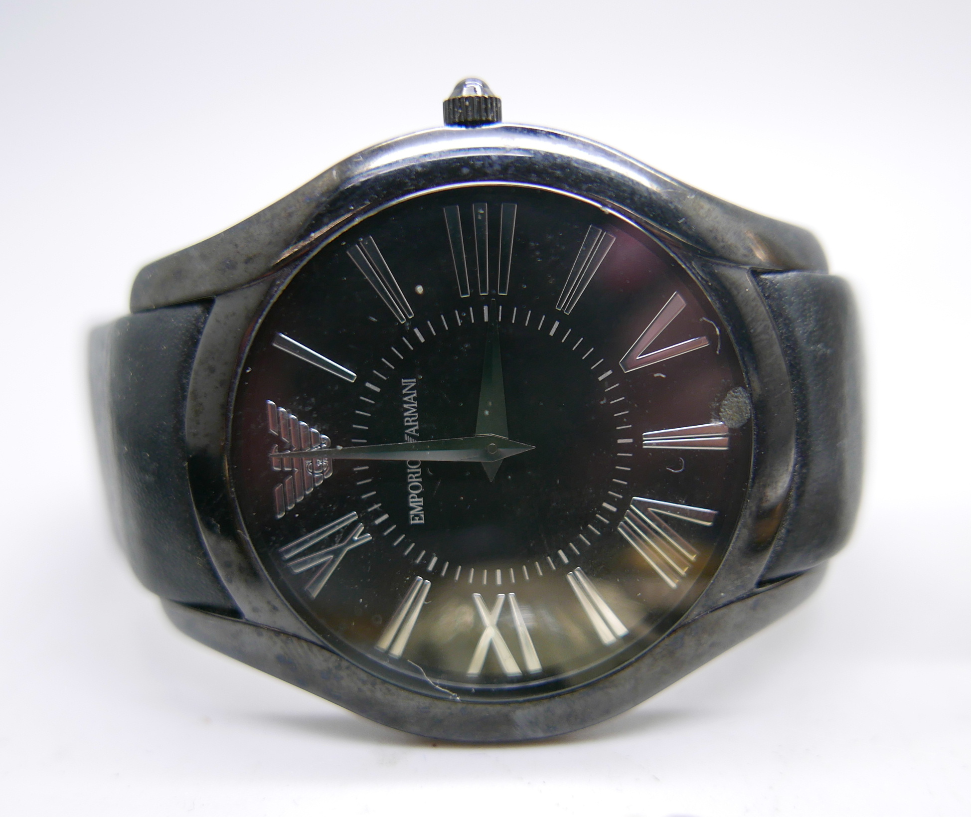 A pocket watch, a/f, a Casio wristwatch, an Armani wristwatch, and three other wristwatches - Image 2 of 4