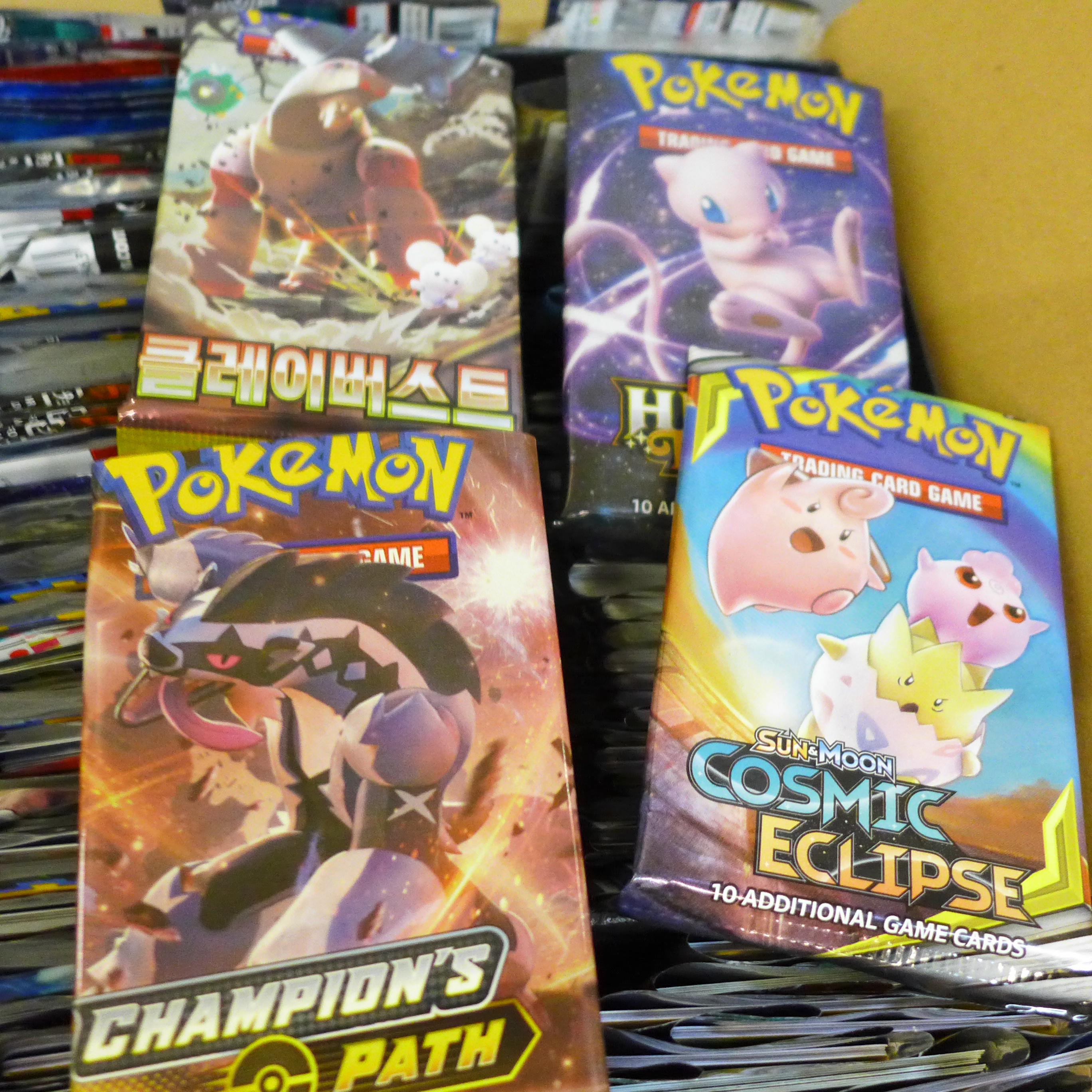 A box of English and Japanese Pokemon Evolutions packs, opened plus Chinese and Korean - Image 4 of 7