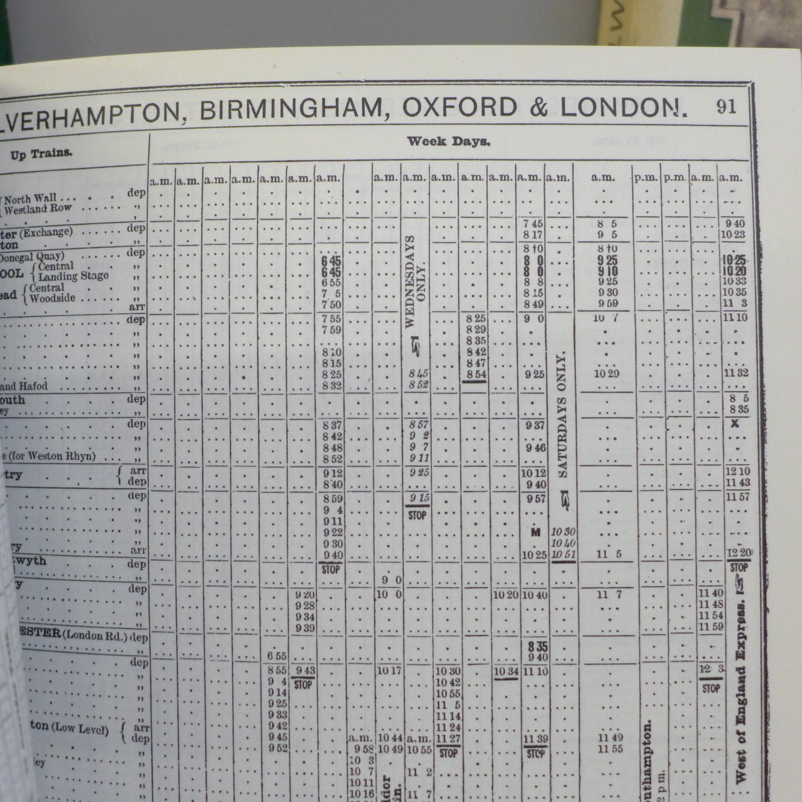 Three 1900s railway timetables including maps, reprinted from originals in the 1960s comprising - Image 2 of 7