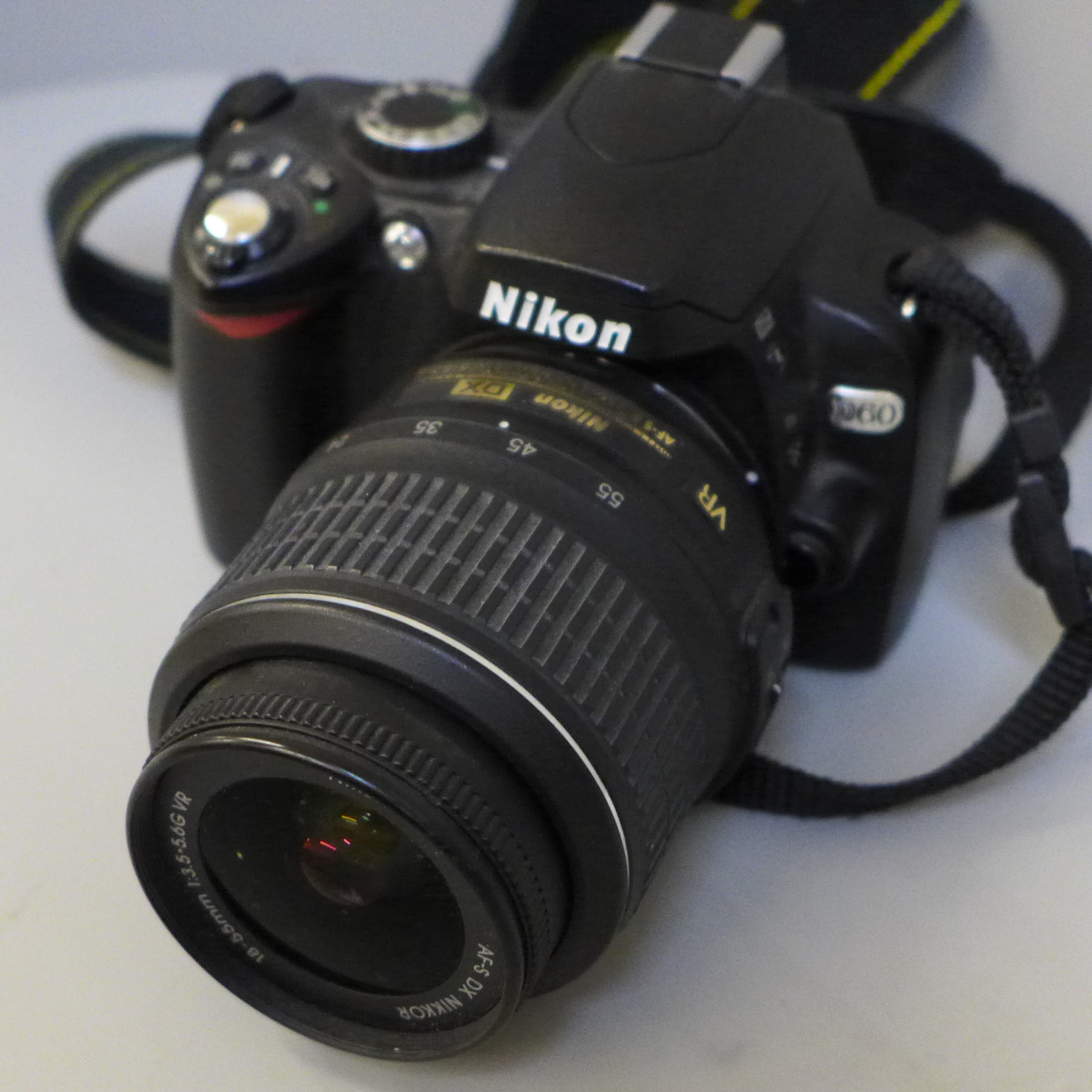 A Nikon D60 digital camera with a Nikon DX 18-55mm lens - Image 2 of 3