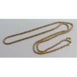 A 10ct gold necklace, 5g, 40cm